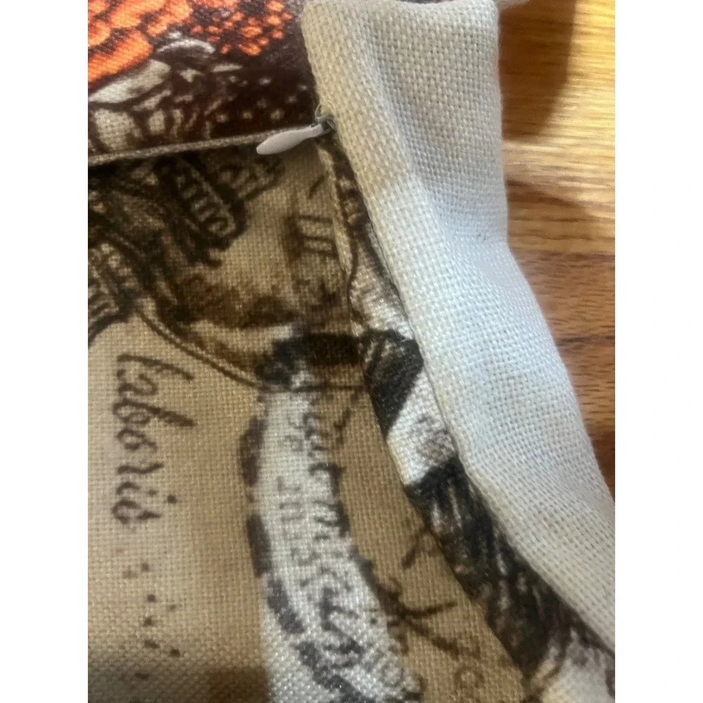Halloween Party Skeleton Pillow Covers Set of 2 Vintage Gothic Linen Decor 17x17